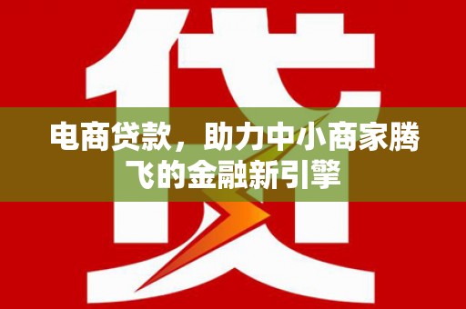 璧山电商贷款，助力中小商家腾飞的金融新引擎