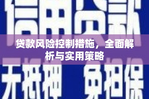 璧山贷款风险控制措施，全面解析与实用策略