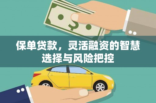 璧山保单贷款，灵活融资的智慧选择与风险把控