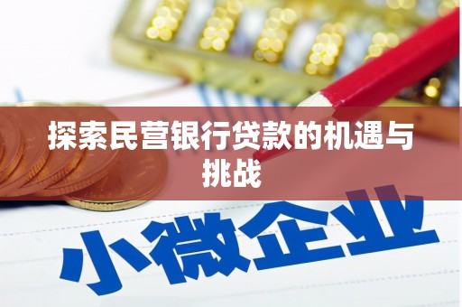 璧山探索民营银行贷款的机遇与挑战