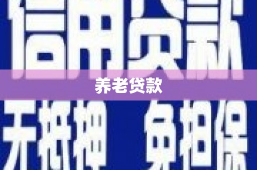 璧山养老贷款