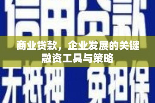璧山商业贷款，企业发展的关键融资工具与策略