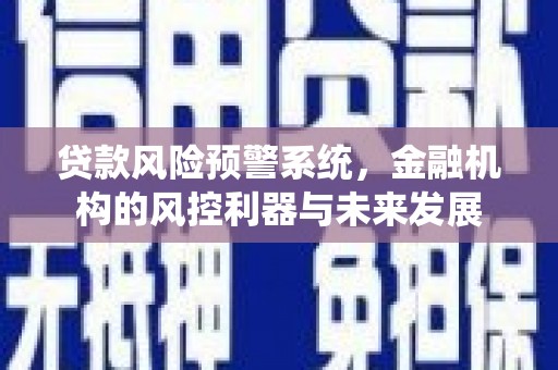 璧山贷款风险预警系统，金融机构的风控利器与未来发展