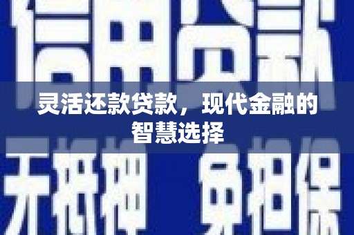 璧山灵活还款贷款，现代金融的智慧选择
