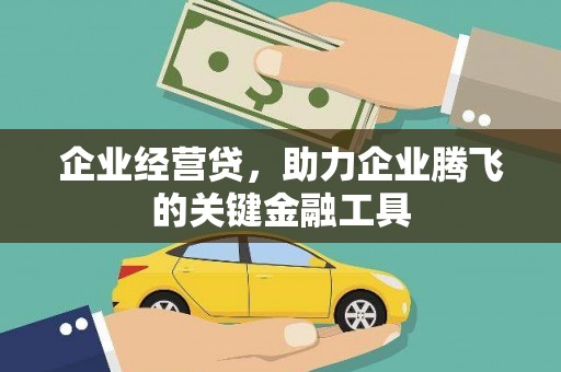 璧山企业经营贷，助力企业腾飞的关键金融工具