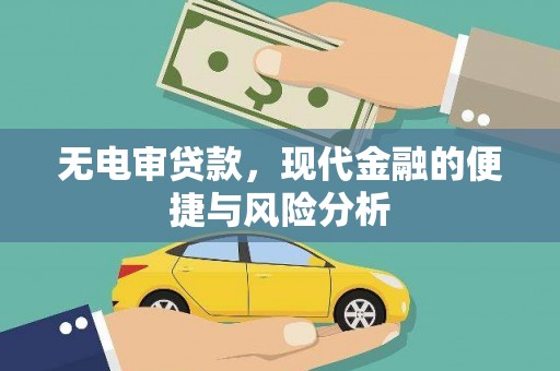 璧山无电审贷款，现代金融的便捷与风险分析