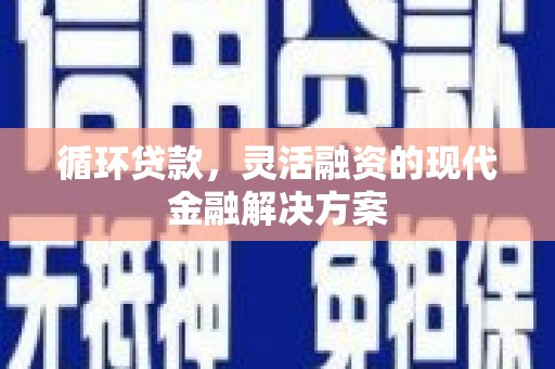 璧山循环贷款，灵活融资的现代金融解决方案