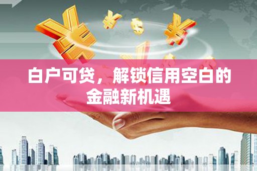 璧山白户可贷，解锁信用空白的金融新机遇