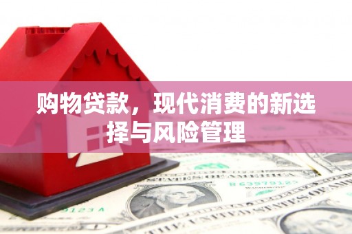 璧山购物贷款，现代消费的新选择与风险管理