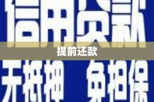 璧山提前还款