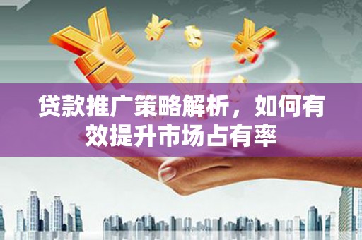 璧山贷款推广策略解析，如何有效提升市场占有率
