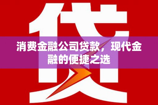 璧山消费金融公司贷款，现代金融的便捷之选