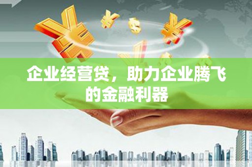 璧山企业经营贷，助力企业腾飞的金融利器