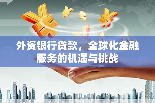 璧山外资银行贷款，全球化金融服务的机遇与挑战