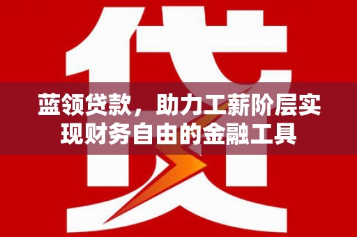 璧山蓝领贷款，助力工薪阶层实现财务自由的金融工具
