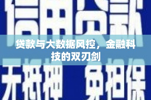 璧山贷款与大数据风控，金融科技的双刃剑