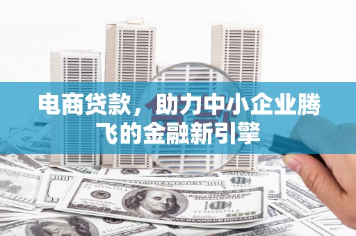 璧山电商贷款，助力中小企业腾飞的金融新引擎