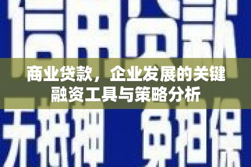 璧山商业贷款，企业发展的关键融资工具与策略分析
