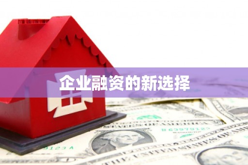 璧山企业融资的新选择