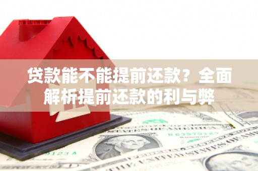 璧山贷款能不能提前还款？全面解析提前还款的利与弊