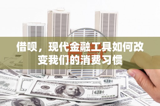 璧山借呗，现代金融工具如何改变我们的消费习惯