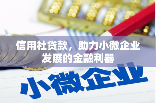 璧山信用社贷款，助力小微企业发展的金融利器