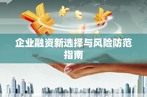 璧山企业融资新选择与风险防范指南