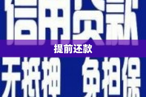 璧山提前还款
