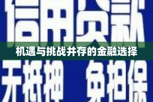 璧山机遇与挑战并存的金融选择