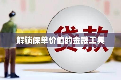 璧山解锁保单价值的金融工具