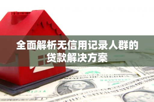 璧山全面解析无信用记录人群的贷款解决方案